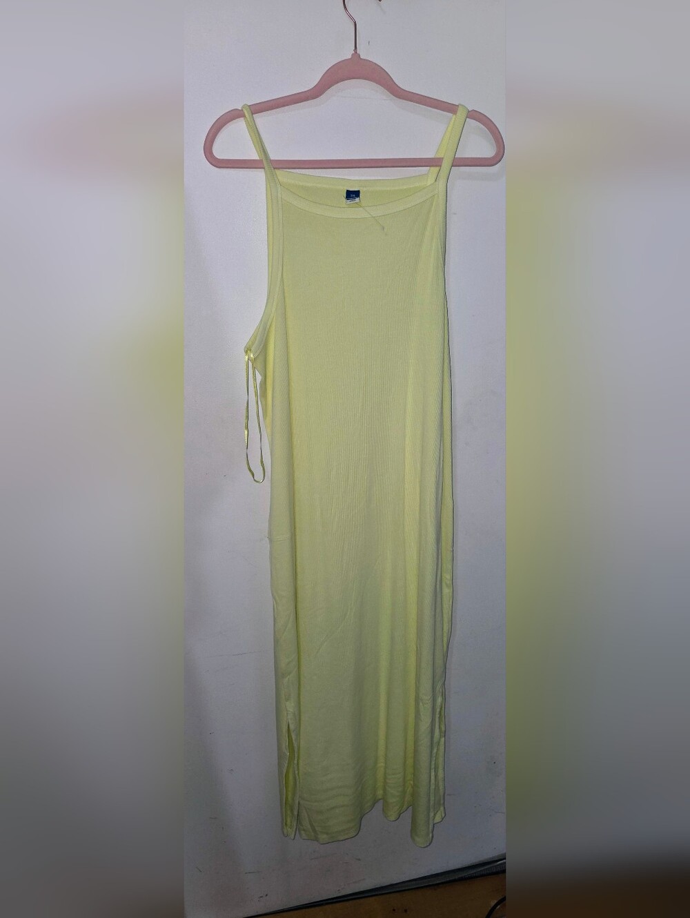 Old Navy Pale Yellow Sleeveless Maxi Dress